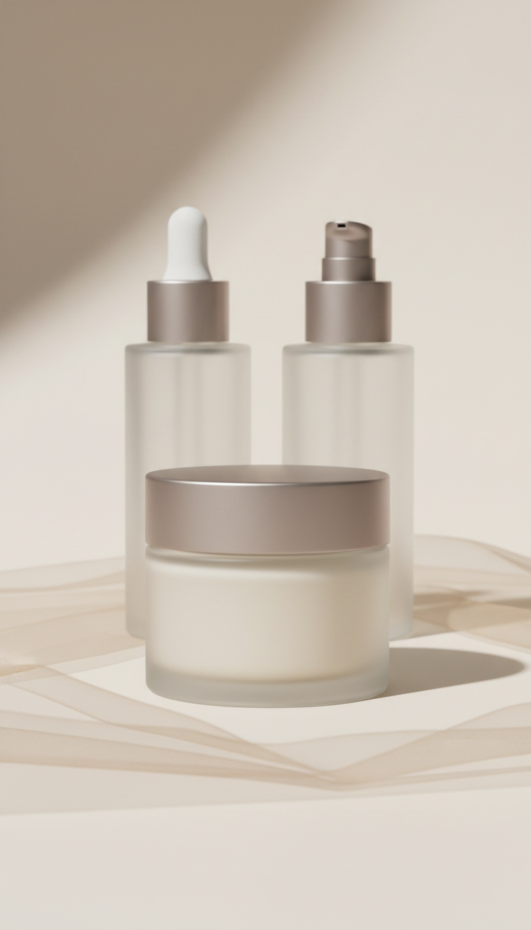 Hydrating recovery moisturizer in frosted jar